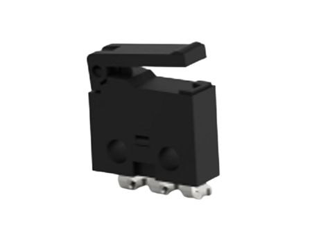 TE Connectivity Lever Snap Action Micro Switch, Right Angle PCB Terminal, 0.5A at 30VDC, SPDT