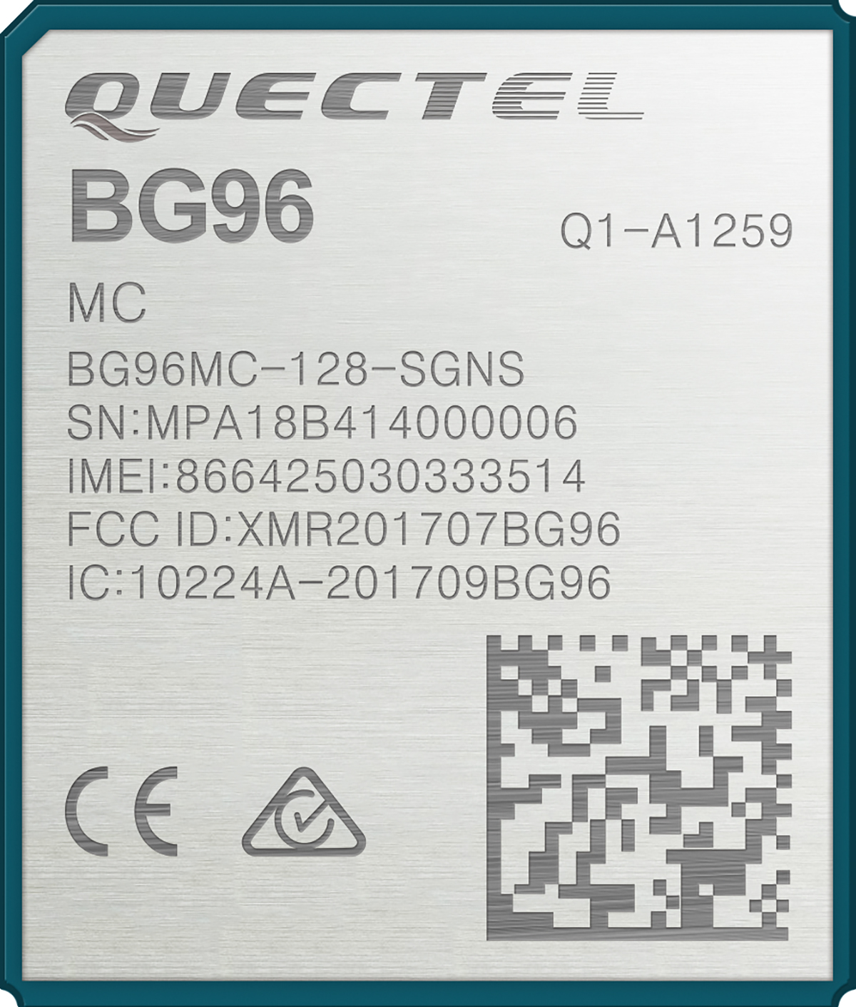 Quectel BG96MA-128-SGN Module 850/ 900/ 1800/ 1900MHz