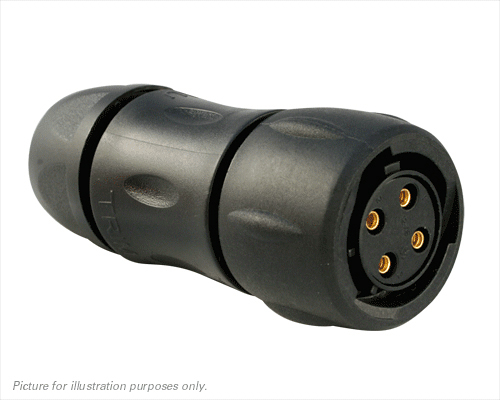 Souriau Sunbank by Eaton Circular Connector, 4 Contacts, Cable, Standard Connector, Socket, Female, IP68, IP69K, UTS