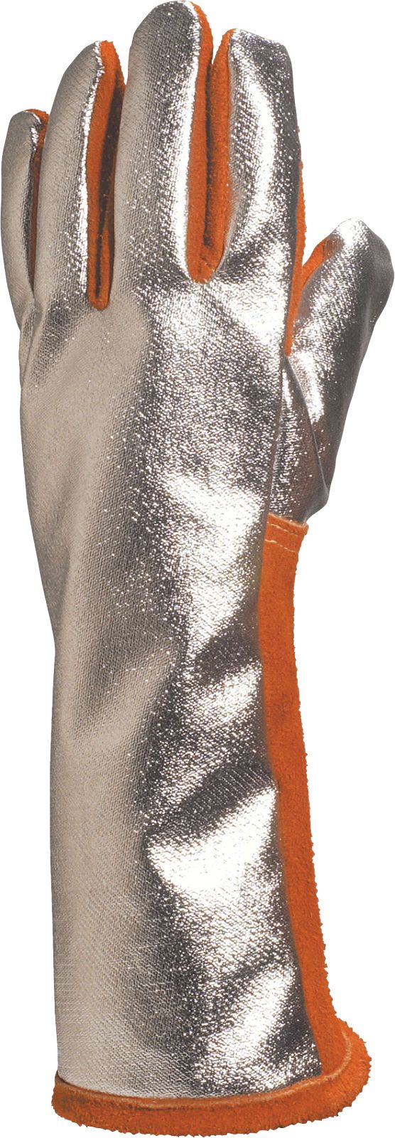 Delta Plus Orange Leather Welding Gloves Heat Resistant
