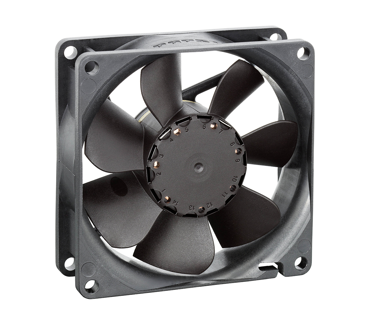 ebm-papst 8400 N Series Axial Fan, 12 V dc, DC Operation, 74m³/h, 2.8W, 230mA Max, 80 x 80 x 25mm