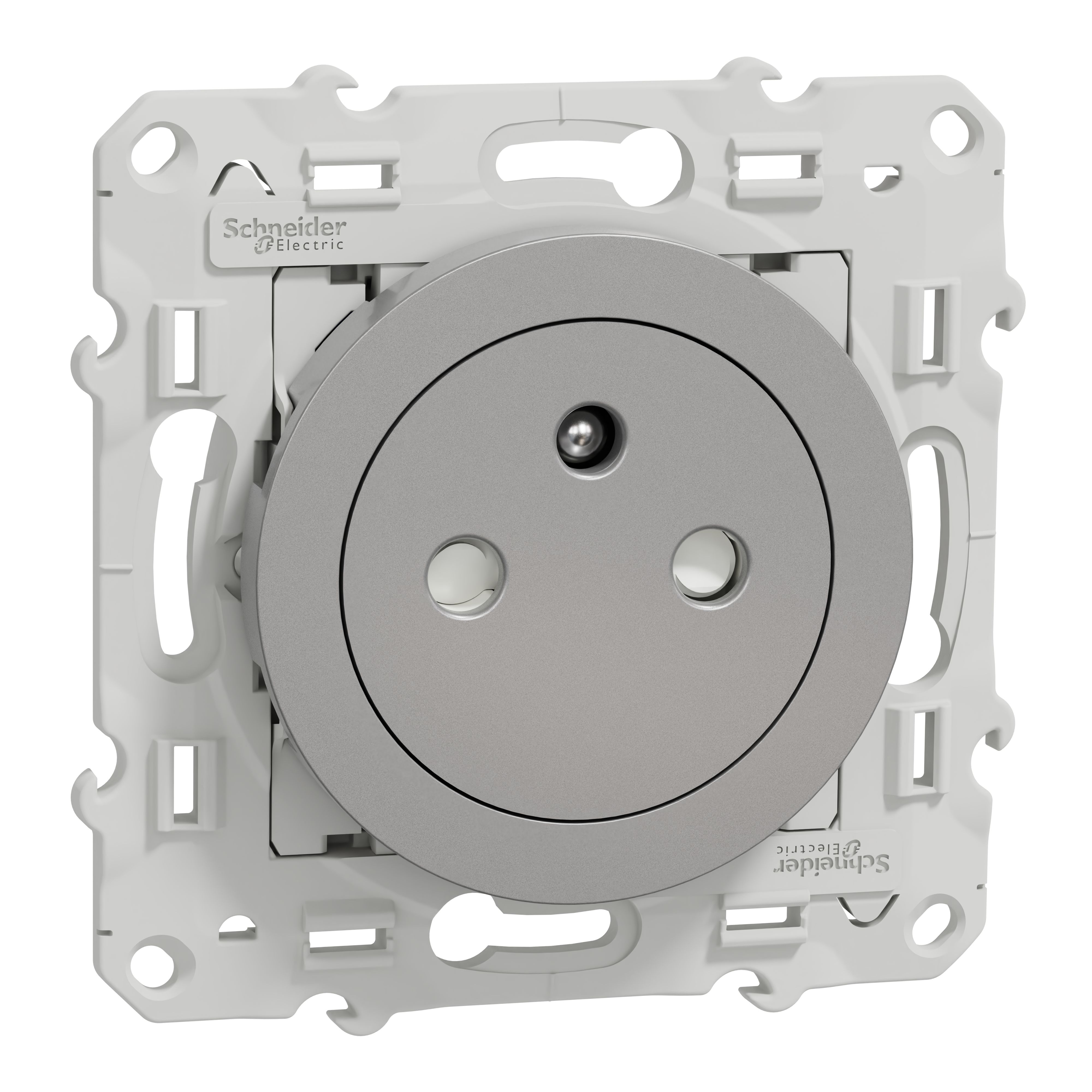 Schneider Electric Grey, 1 Gang, Odace