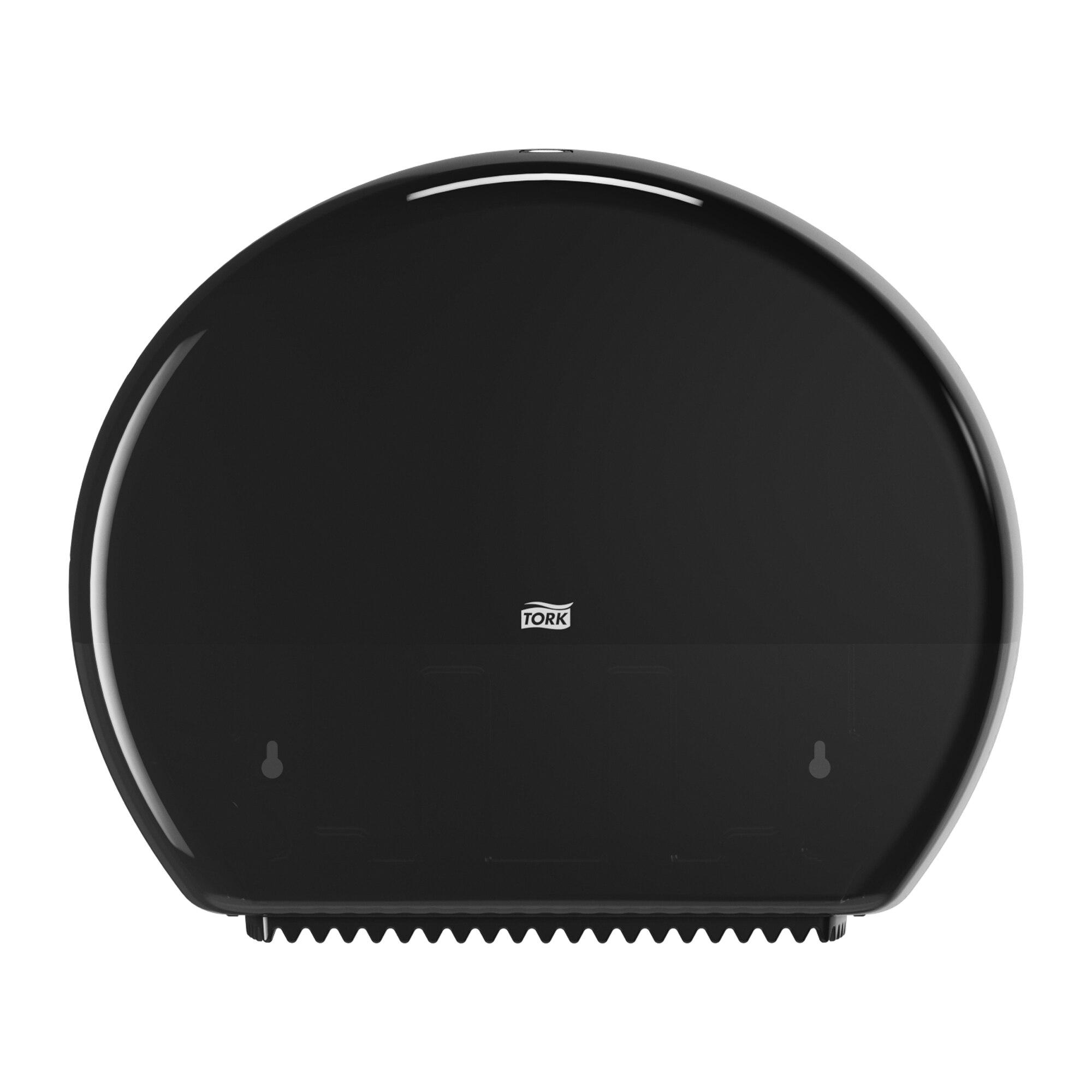 Tork Black Plastic Toilet Roll Dispenser, 133mm x 360mm x 437mm