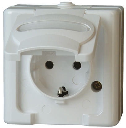 Kopp White Plug Socket, 16A