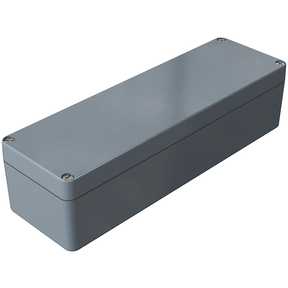Rose Polyester Standard Series Grey Glass Fibre Reinforced Polyester Enclosure, IP66, IK08, Grey Lid, 320 x 100 x 81mm