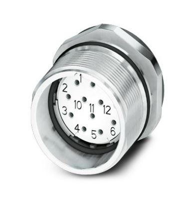 Phoenix Contact Circular Connector, 17 Contacts, Bulkhead Mount, M23 Connector, Plug, Female, IP67, CA Series