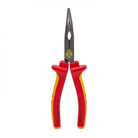 CK 431015 Bent Nose Pliers, 200 mm Overall, Bent Tip, VDE/1000V, 200mm Jaw