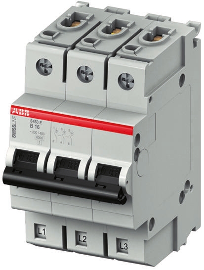 ABB SMISSLINE TP S400E MCB, 3P, 25A Curve B, 230V AC, 6 kA Breaking Capacity