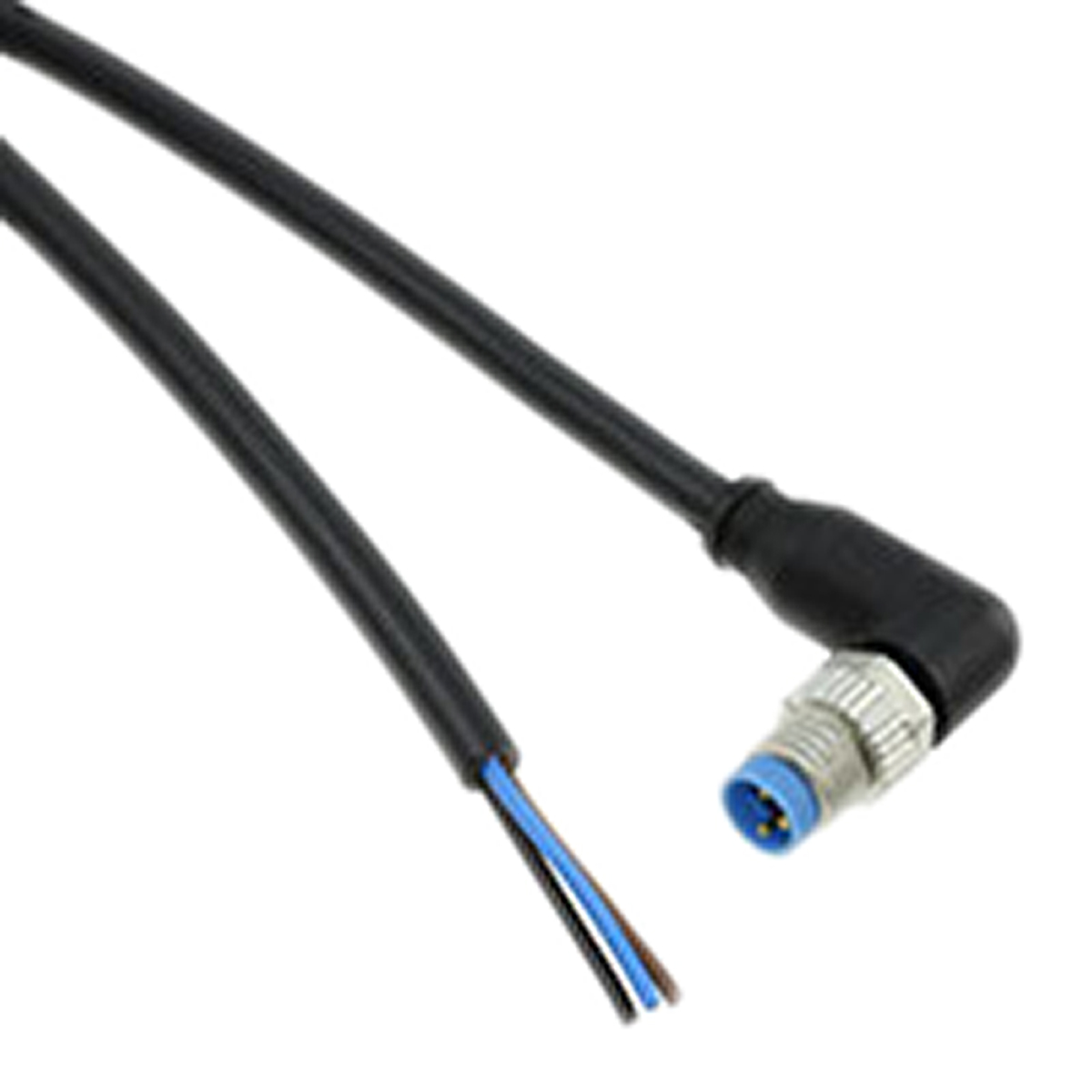 TE Connectivity Male 3 way M8 to Free End Sensor Actuator Cable, 1.5 m