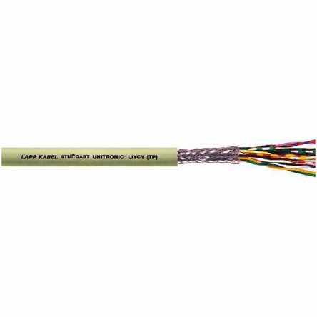 Lapp UNITRONIC Series Data Cable, 8 Pairs, 16 Cores, 0.14 mm², Screened, 26 AWG, 100m, Screened Shield, LiYCY Cable