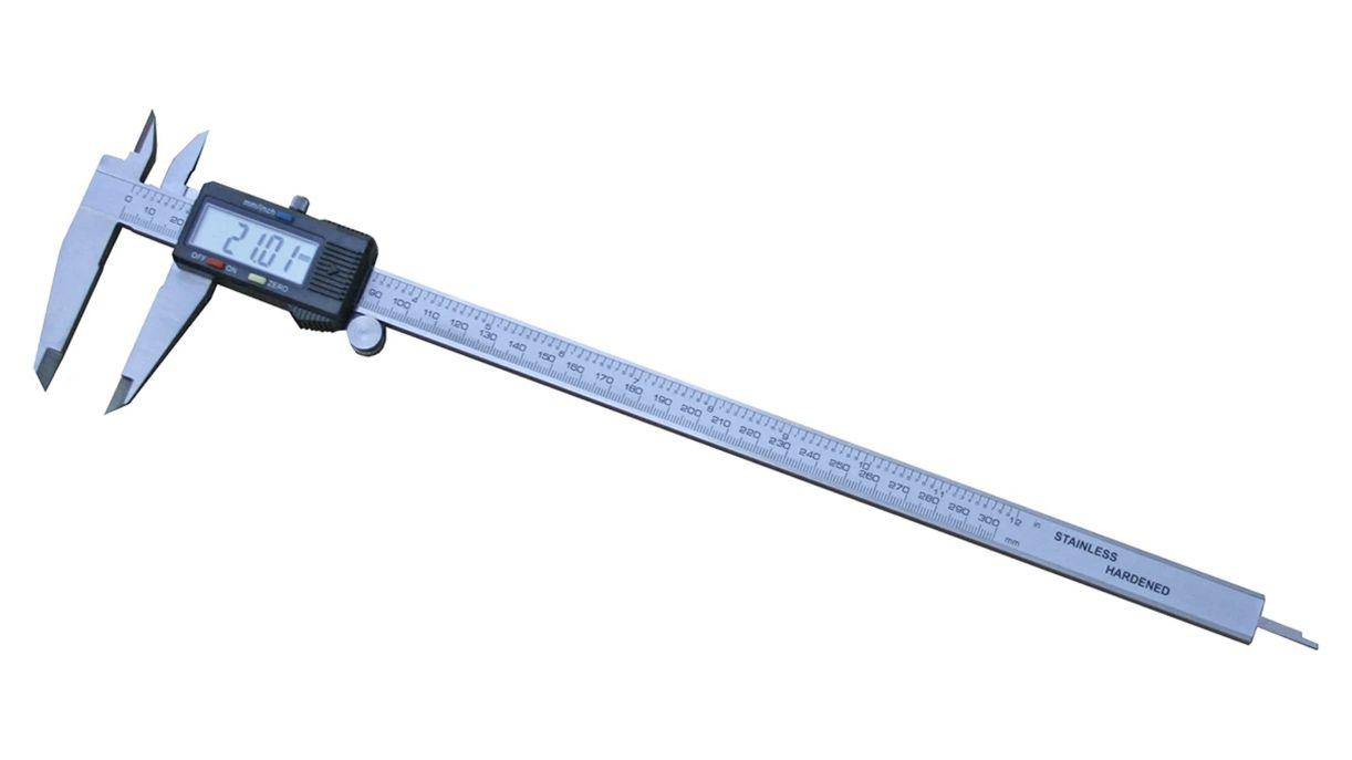 RS PRO 300mm, 12in Digital Caliper 0.0005 in, 0.01 mm Resolution, Imperial, Metric