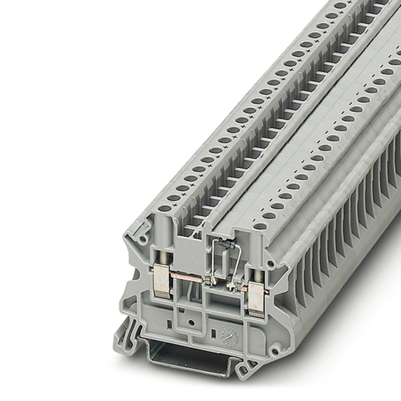 Phoenix Contact UT Series UT 4-MTD-DIO/L-R-P/P Terminal Block Connector, 2-Way, 500mA, 26 → 10 AWG Wire, Screw
