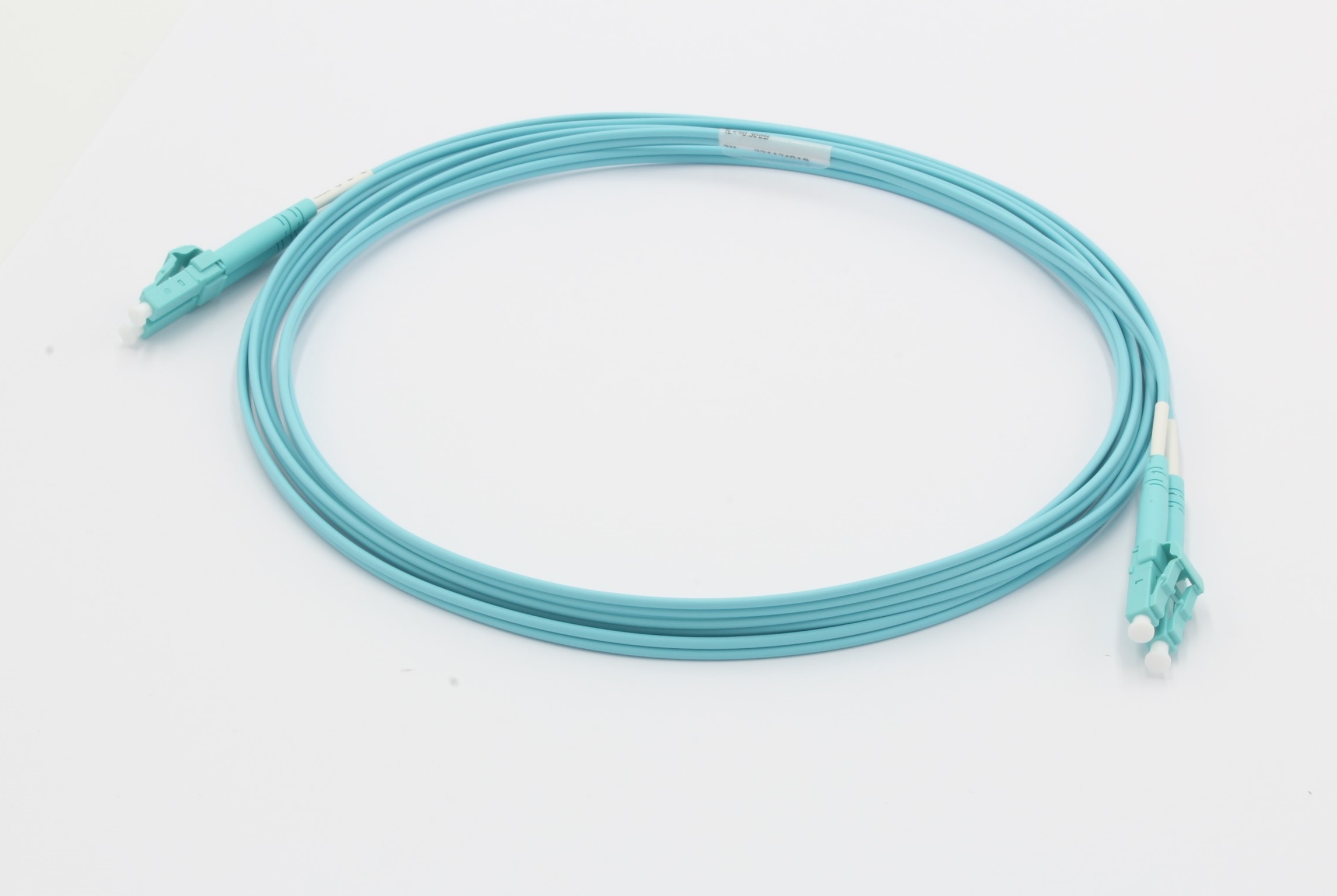 Molex Premise Networks LC to LC Tight Buffer OM3 Multi Mode OM3 Fibre Optic Cable, 50/125μm, Light Blue, 3m