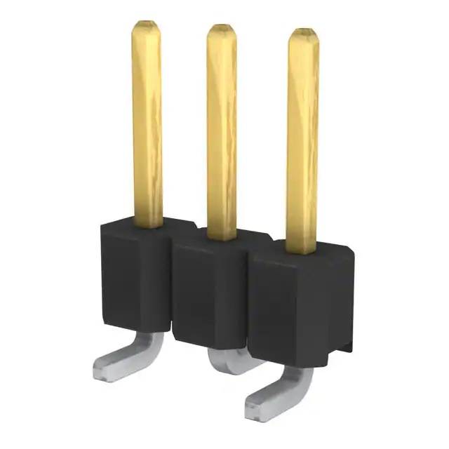 Molex C-Grid Series Vertical Surface Pin Header, 3 Contact(s), 2.54 mm Pitch, 1 Row, Unshrouded