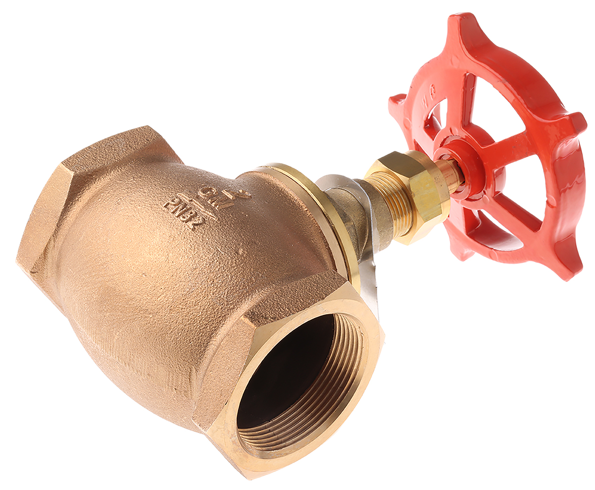 Pegler Yorkshire Bronze Globe Valve 110012, 2 in BSPT 32 bar