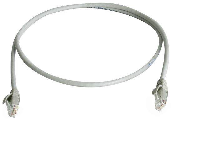 Telegartner, 1m Cat6, Grey RJ45 to Male RJ45 Male, U/UTP Unshielded, Terminated LSZH Sheath