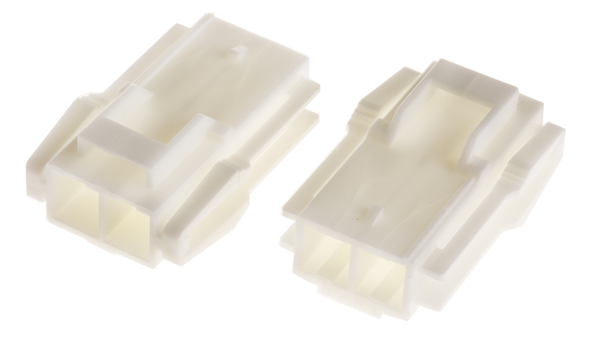 JST, VL Female Connector Housing, 6.2mm Pitch, 2 Way, 1 Row