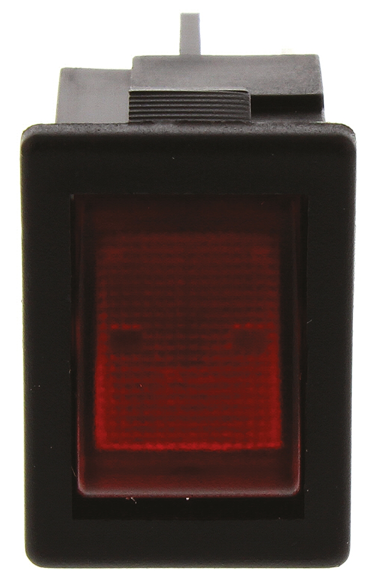 Arcolectric (Bulgin) Ltd Illuminated SPST, On-Off Rocker Switch Panel Mount