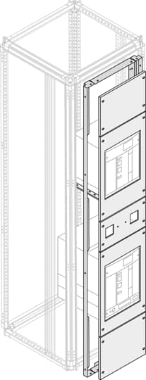 ABB PMRP Series Pickled Steel Sheet Panel for Use with Modular Boards - System Pro E Power, 400 x 200 x 400mm
