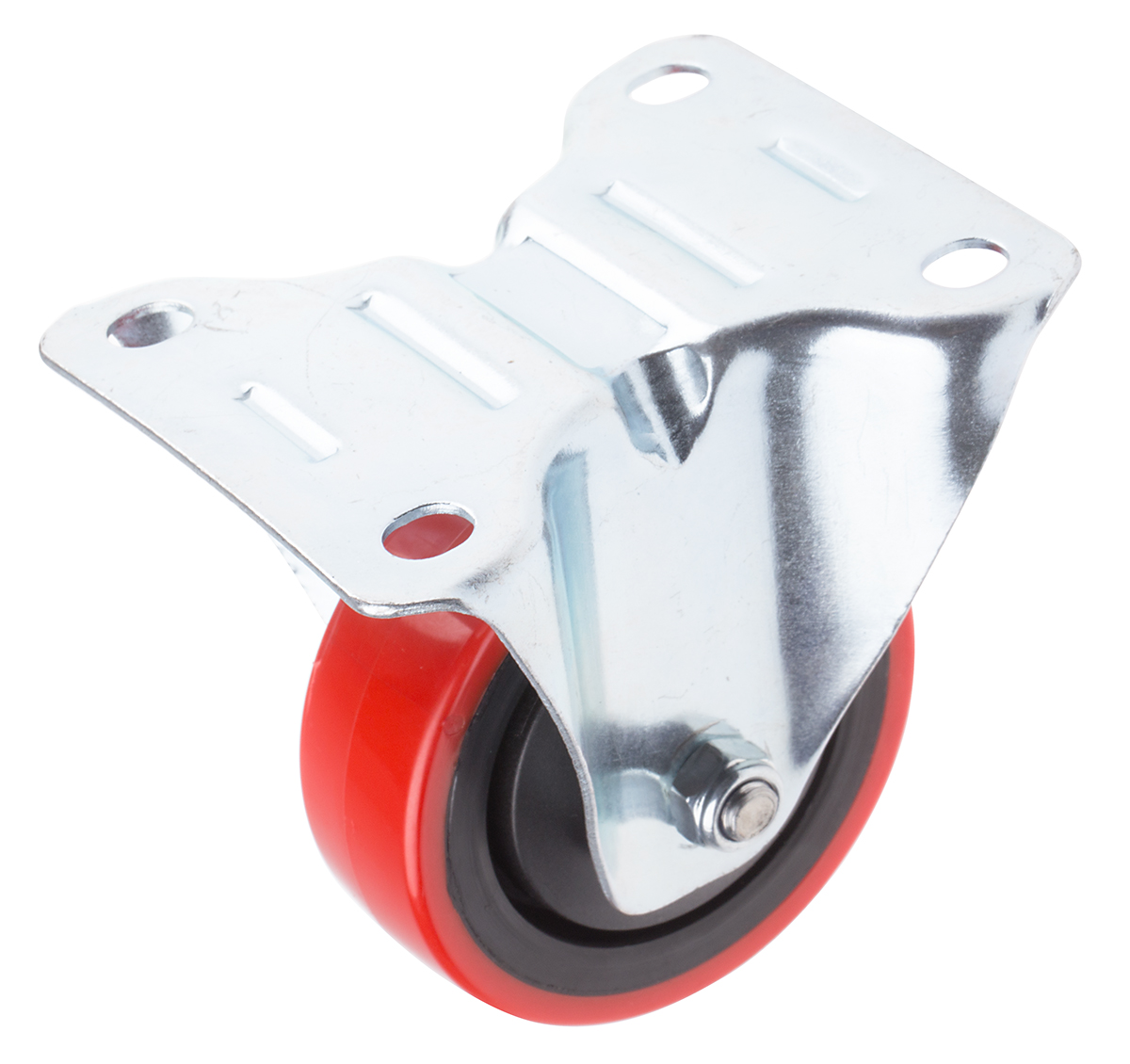 RS PRO Fixed Castor Wheel, 90kg Capacity, 80mm Wheel