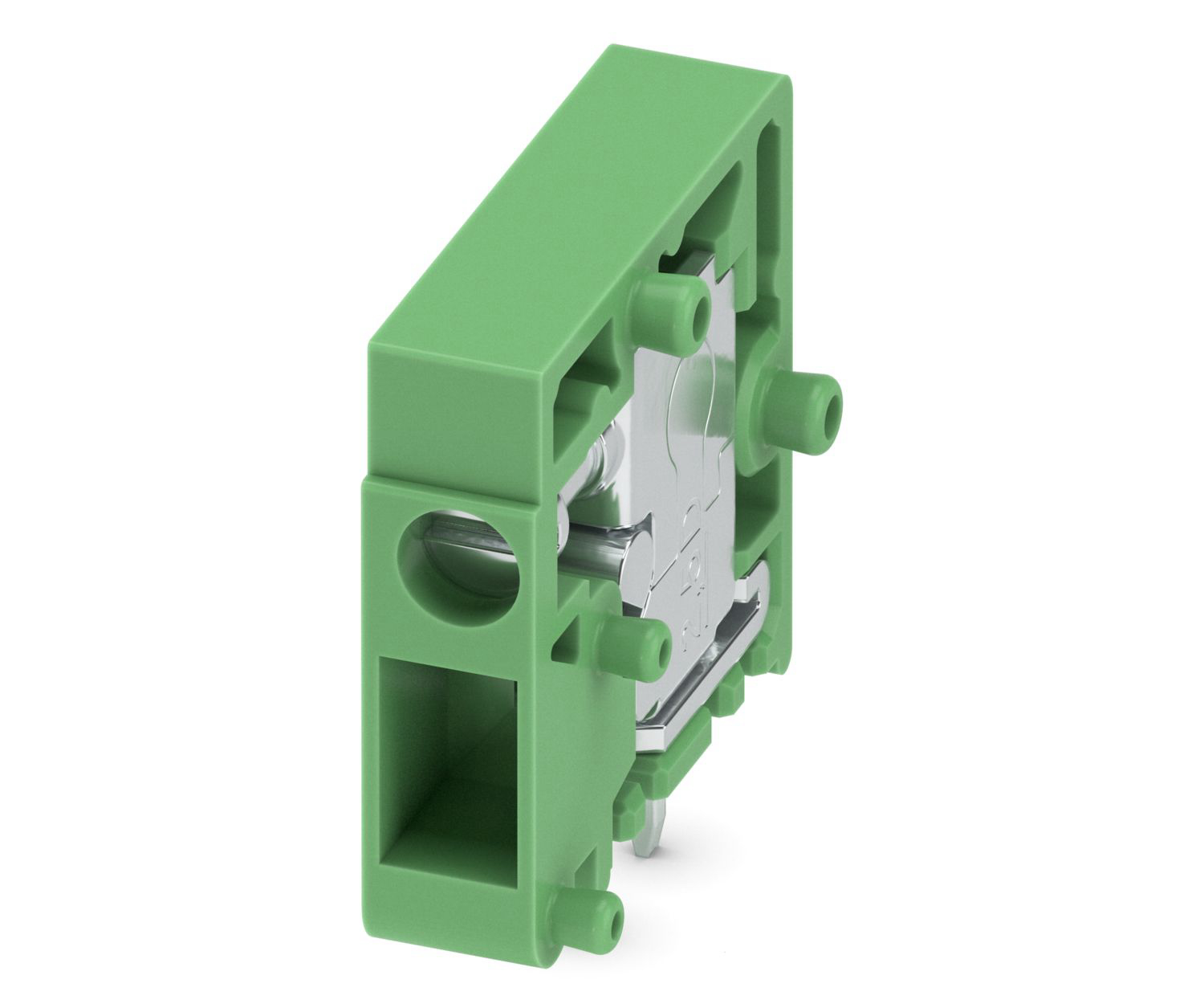 Phoenix Contact FRONT 2.5-H/SA 5 Series PCB Terminal Block, 1-Contact, 5mm Pitch, Through Hole Mount, 1-Row, Screw