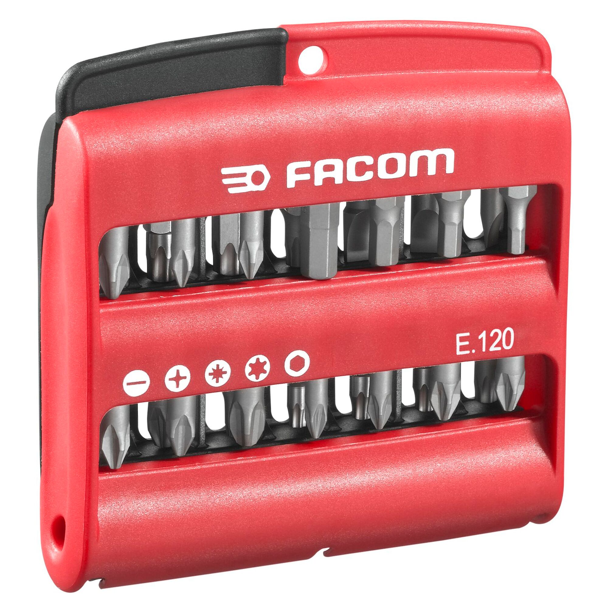 Facom Screwdriver Bit 28 Pieces, Phillips, Pozidriv, Slotted