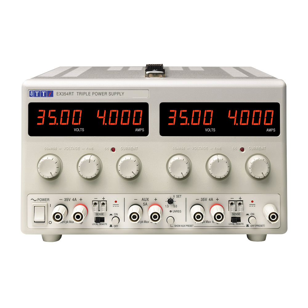 Aim-TTi EX-R Series Digital Bench Power Supply, 0 → 35V, 0 → 4A, 3-Output, 305W