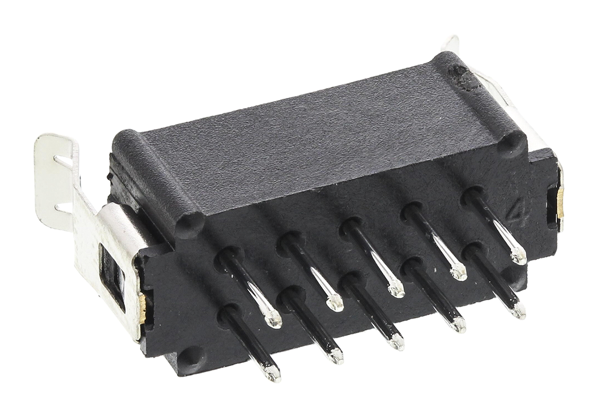 HARWIN Datamate L-Tek Series Straight Through Hole PCB Header, 10 Contact(s), 2 mm Pitch, 2 Row, Shrouded