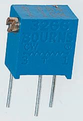 100Ω, Through Hole Trimmer Potentiometer 0.25W Side Adjust Bourns, 3266