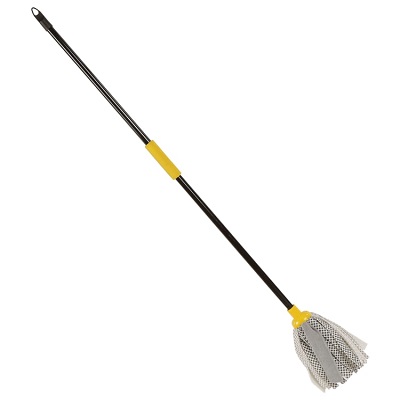 Bulldozer 146cm Black, Yellow Neoprene Mop and Handle
