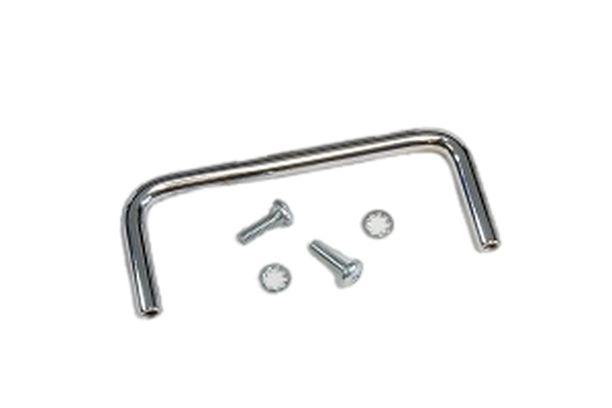 Hammond Chrome Steel Drawer Handle 38 mm Height, 95mm Width, 6mm Length