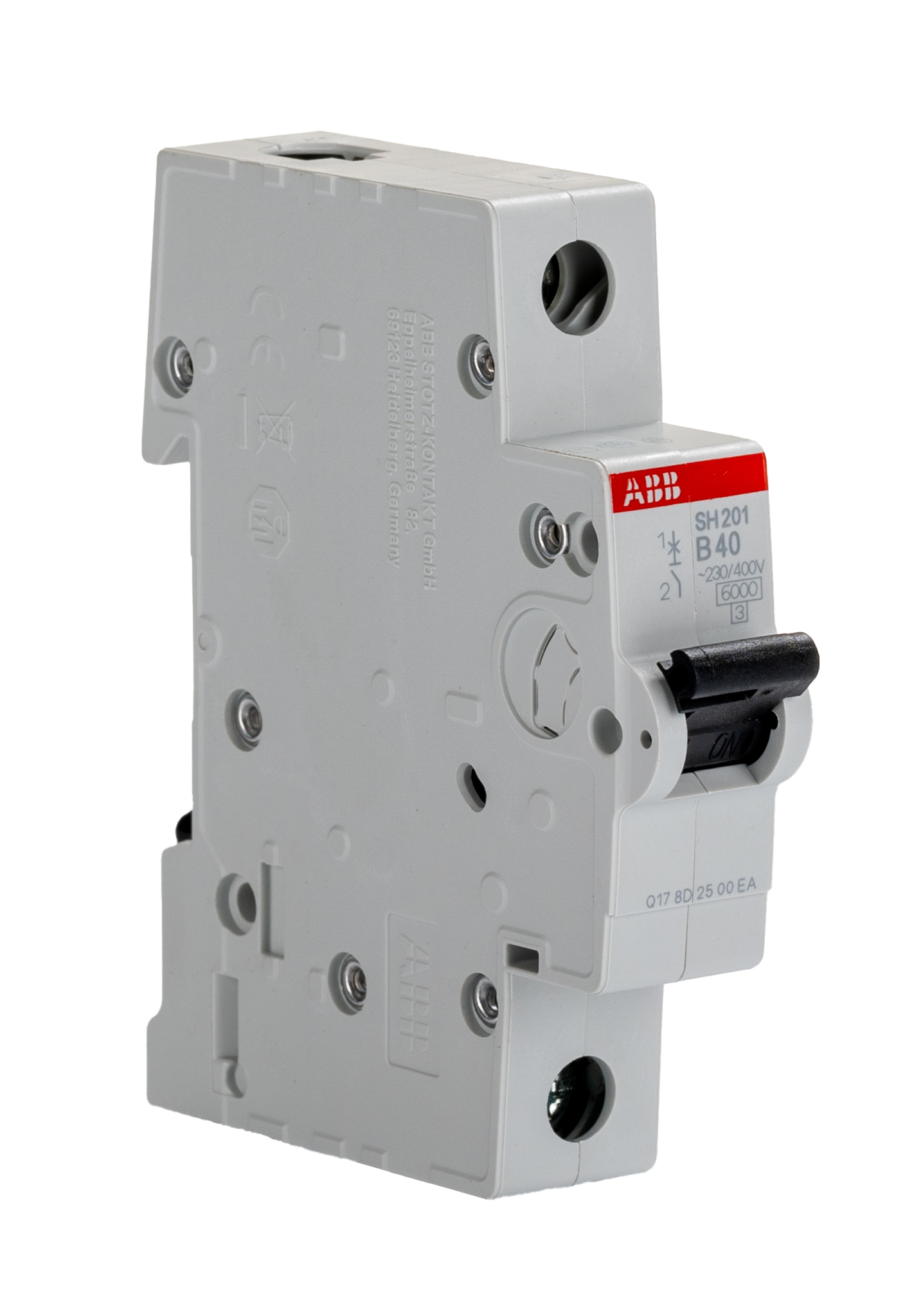 ABB Compact Home SH200 MCB, 1P, 40A Curve B, 440V AC, 60V DC, 6 kA Breaking Capacity
