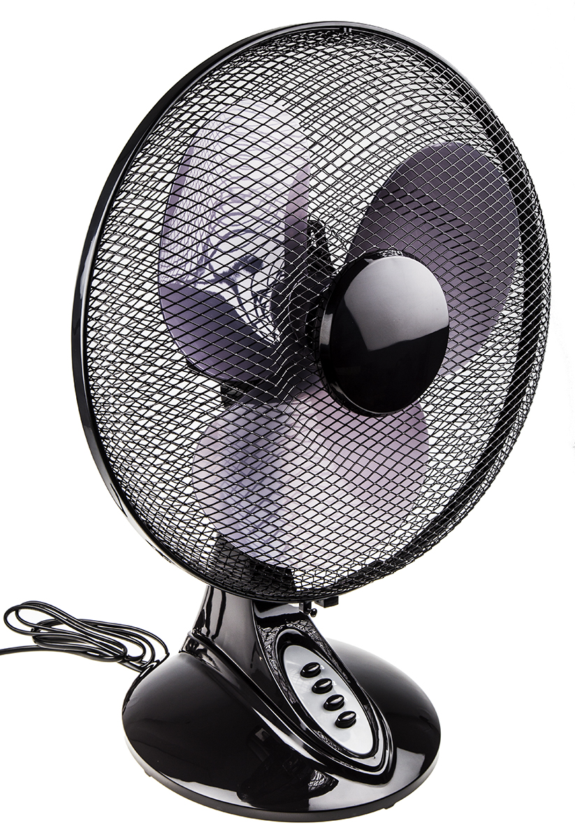 RS PRO Desk Fan 400mm blade diameter 3 speed 230 V with plug: Type C - European Plug