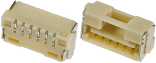 Molex CLIK-Mate Series Right Angle Surface Mount PCB Socket, 6-Contact, 1-Row, 1.25mm Pitch, Solder Termination