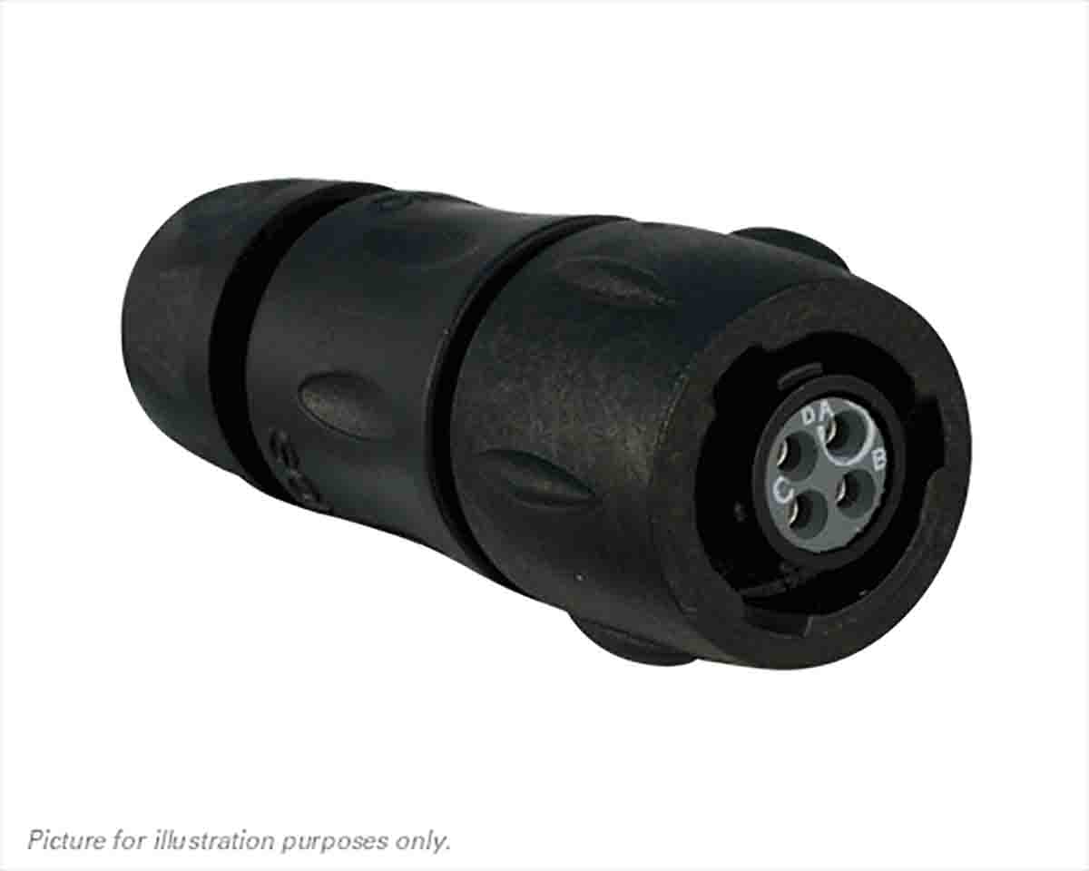 Souriau Sunbank by Eaton Circular Connector, 4 Contacts, Cable, Standard Connector, Plug, Female, IP68, IP69K, UTS