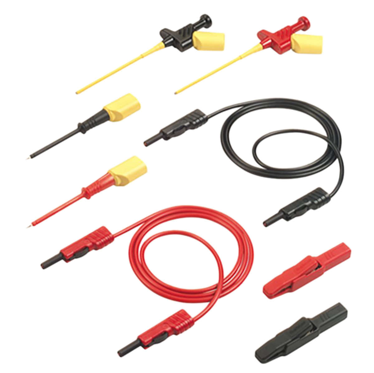 Hirschmann Test Lead Kit With Alligator Clip AK 2 B Black (932 435-100), Alligator Clip AK 2 B Red (932 435-100), Clamp