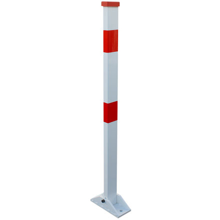 RS PRO Red & White Steel Parking Barrier, Red Tape