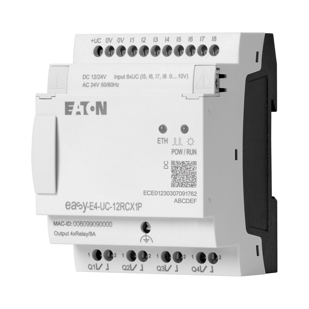Eaton EasyE4 Series Control Relay, 26.4 V Supply, Relay Output, 4-Input, Analog Input