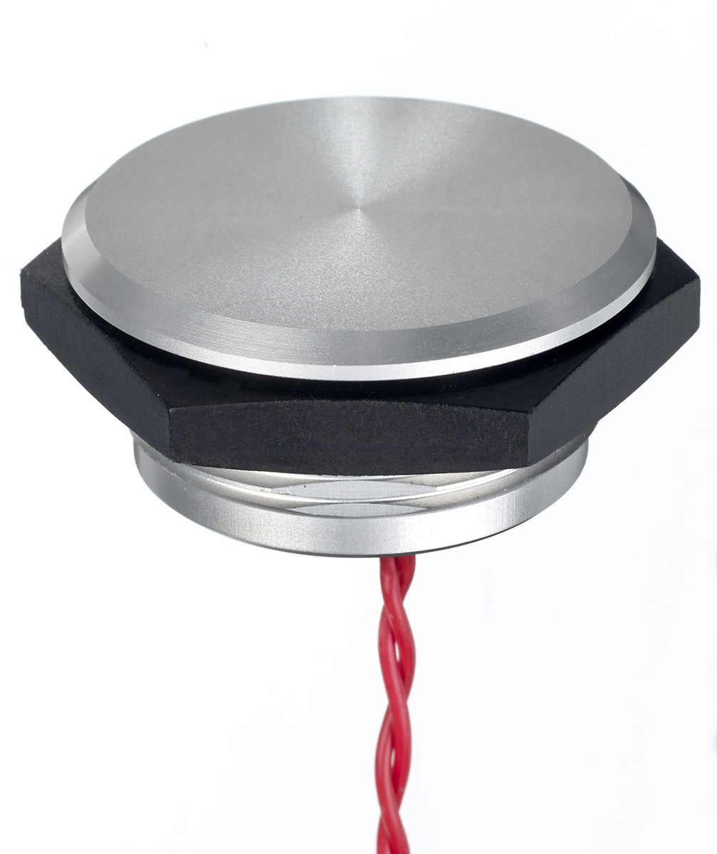 APEM Piezo Switch, Momentary, 1NO, IP68, IP69K, Flying Lead, 1 A, -40 → +75°C Natural