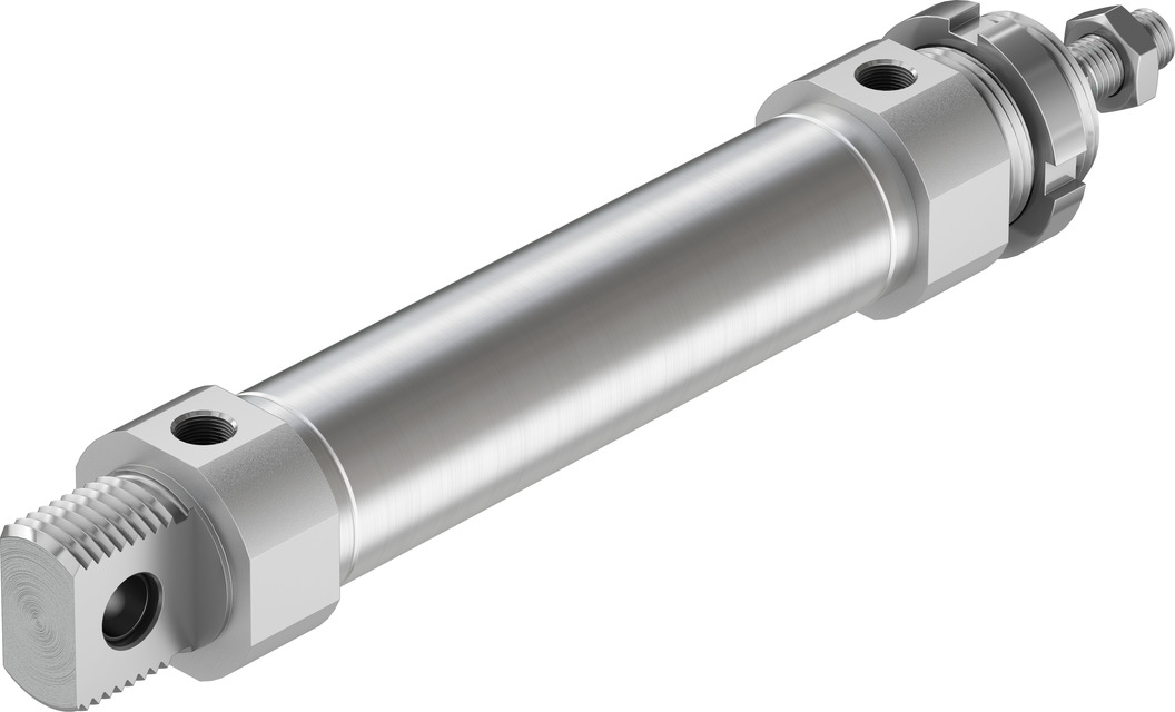 Festo 100 mm Pneumatic Piston Rod Cylinder - 195984 DSNU Series, Double Acting Acting