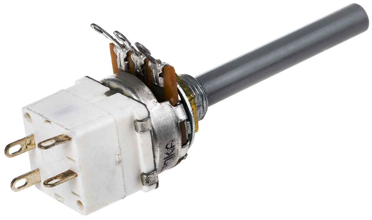 TE Connectivity 23 470kΩ Rotary Potentiometer 1-Gang Panel Mount, 1624211-2