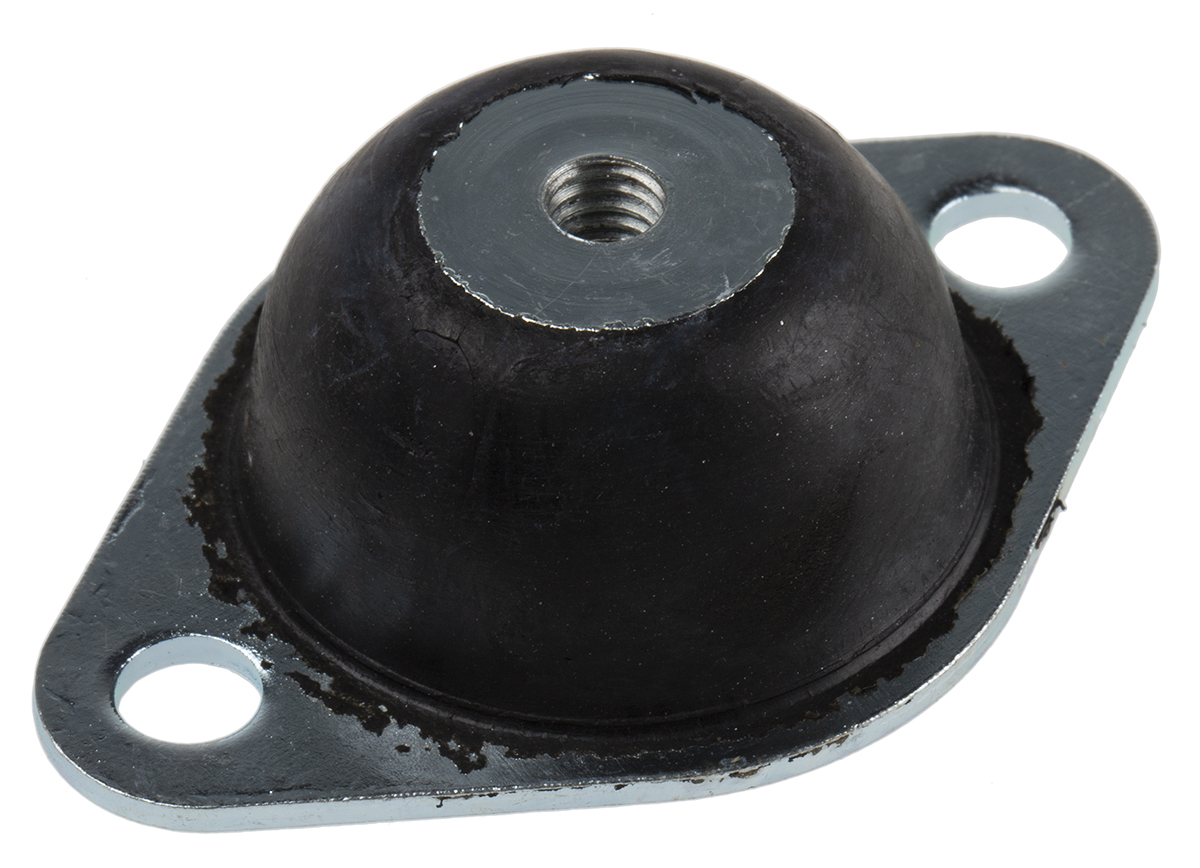 RS PRO Round M6 Anti Vibration Mount with 9kg Compression Load