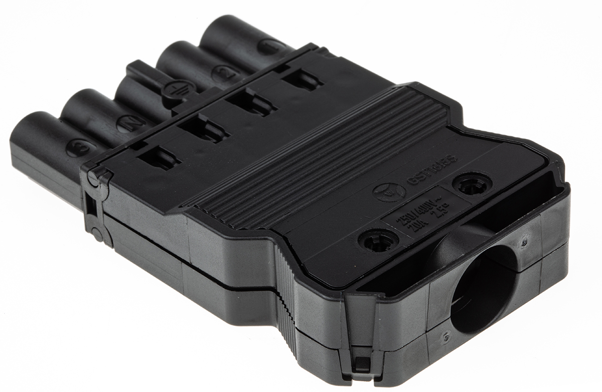 Wieland GST18i5 Series Mini Connector, 5-Pole, Male, Cable Mount, 20A, IP20
