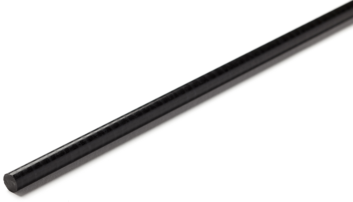 RS PRO Black Acetal Rod, 500mm x 150mm Diameter