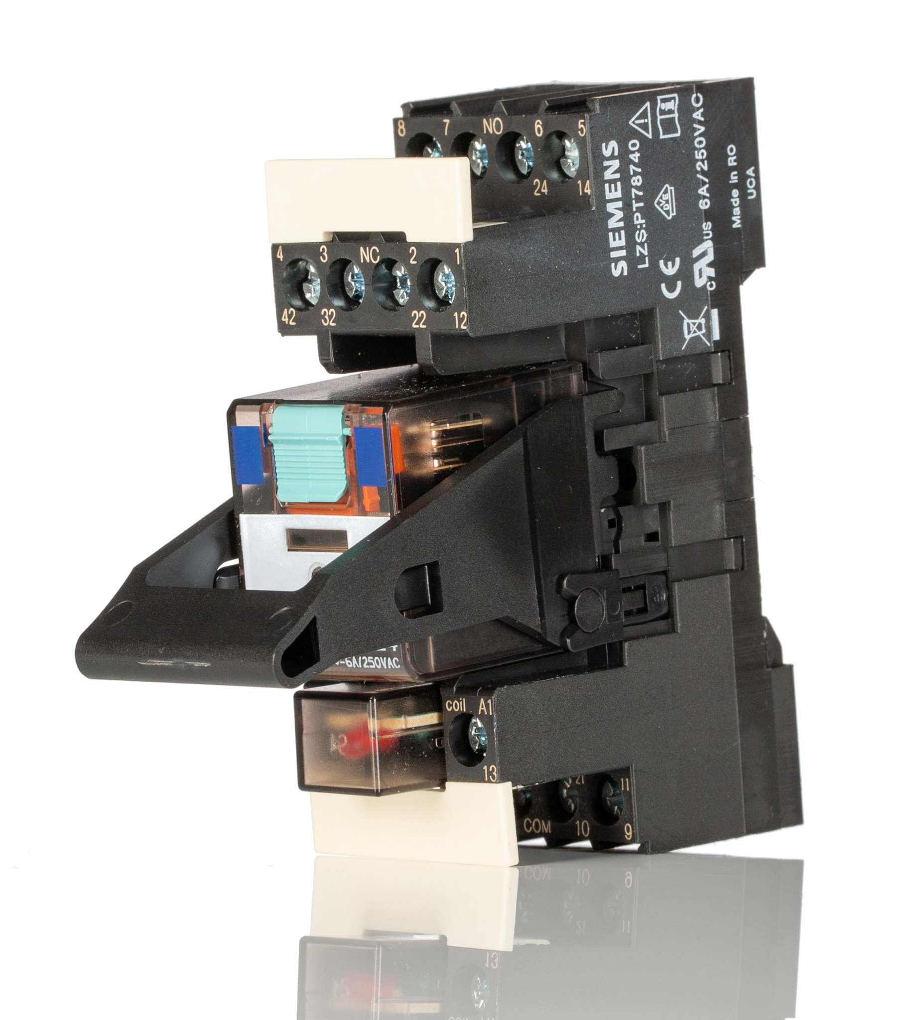 Siemens LZS Series Coupling Relay, Plug In, 24V dc Coil, 4PDT, 4-Pole
