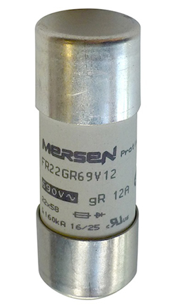 Mersen 63A FF Cartridge Fuse, 22 x 58mm