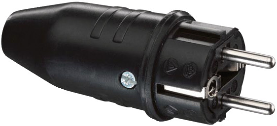 brennenstuhl French Mains Plug & Socket, 16A Black, Cable Mount, 250 V