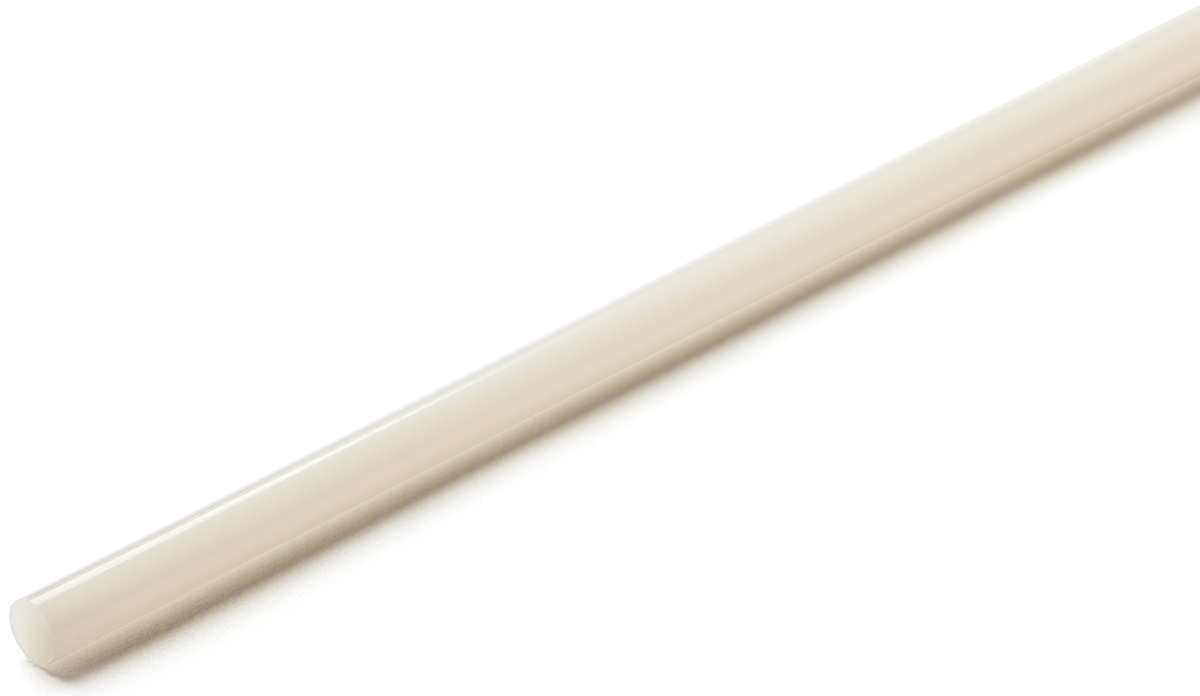 RS PRO White Nylon Rod, 1m x 18mm Diameter