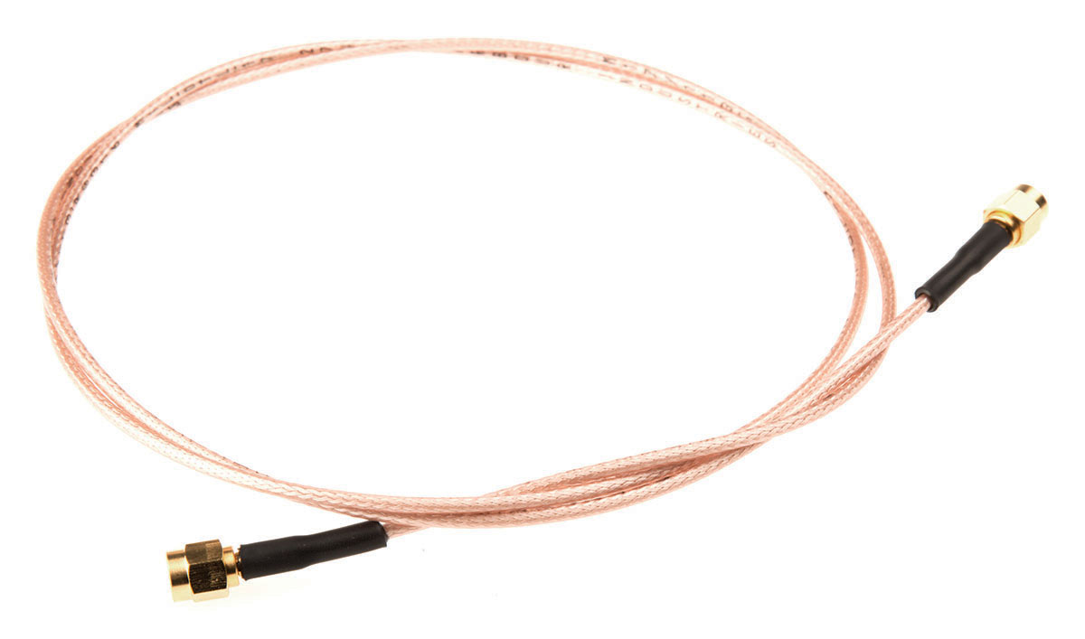 TE Connectivity 1337808 Series, 1 m, RG316 Coaxial, Terminated 50 Ω