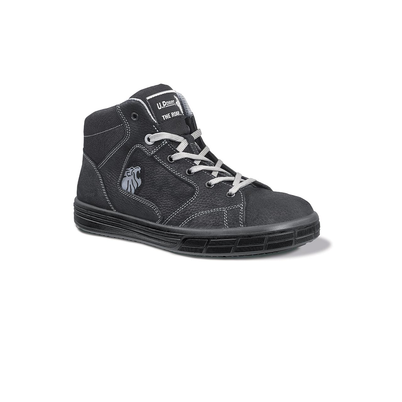 UPower LION Unisex Black Aluminium Toe Capped Safety Shoes, UK 10, EU 44